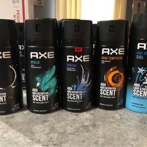 NWOT AXE 48H High Definition Scent Deodorant Bodyspray 5 mixed scents